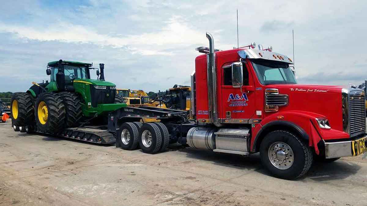 Heavy equipment hauling